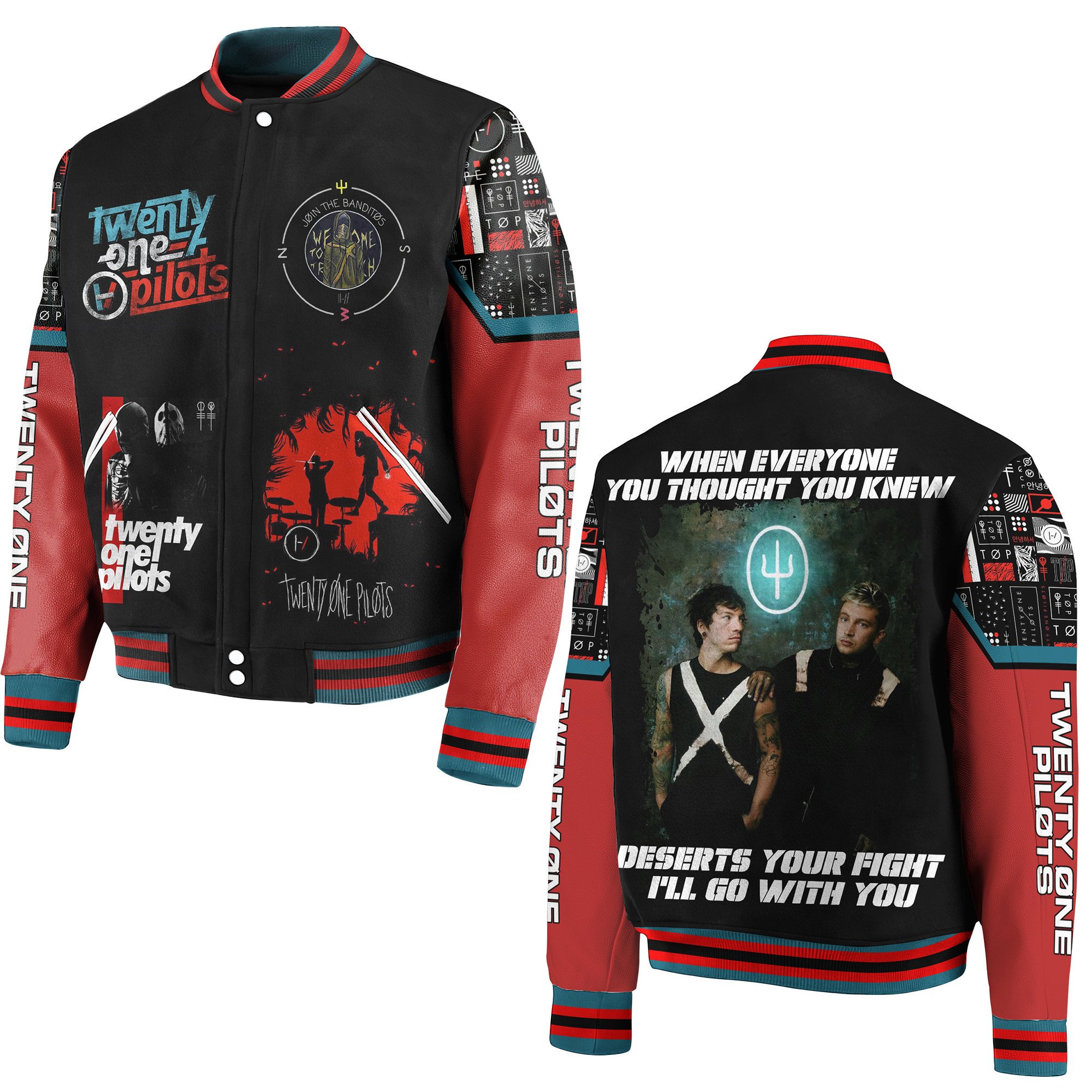 Twenty One Pilots New Bomber Baseball Jacket For Fan