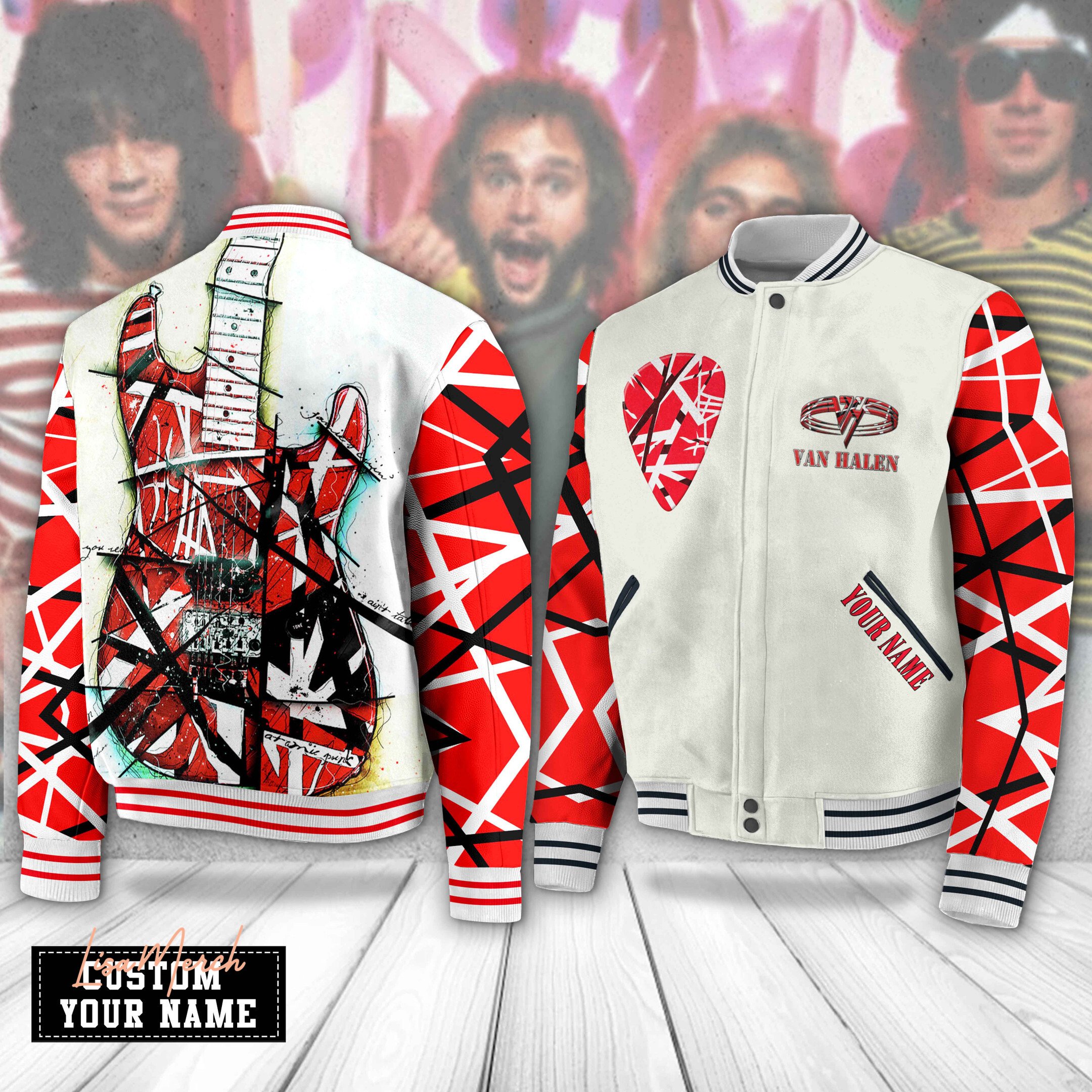 Van Halen New Bomber Baseball Jacket For Fan