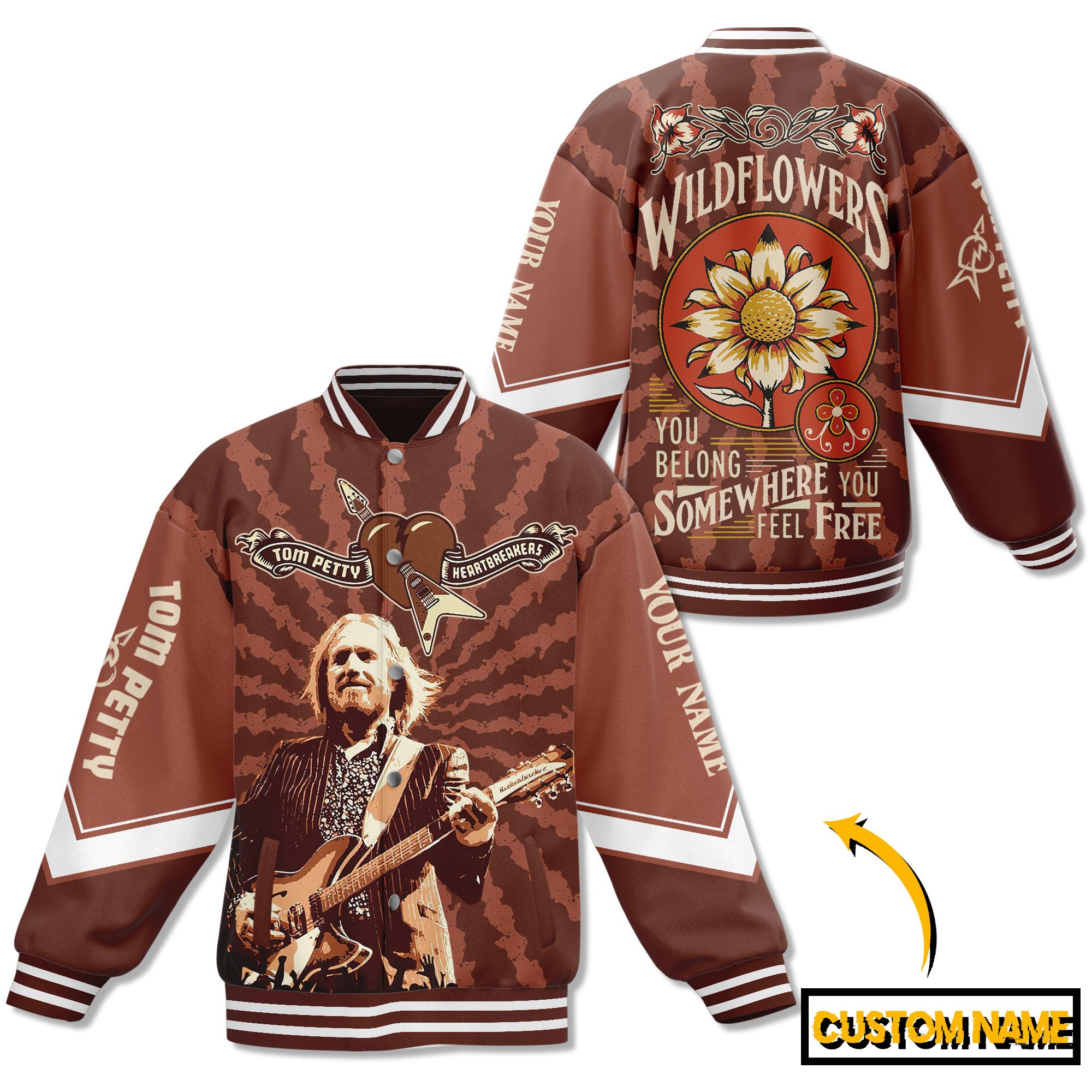 Tom Petty Wildflowers New Bomber Baseball Jacket For Fan
