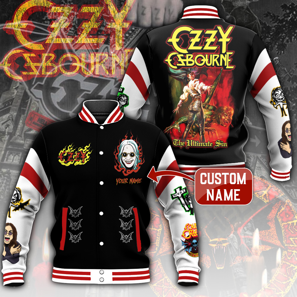 Personalized Black Sabbath Ozzy Osbourne Varsity Jacket
