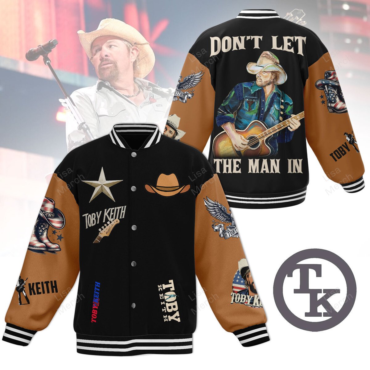 Toby Keith New Bomber Baseball Jacket For Fan