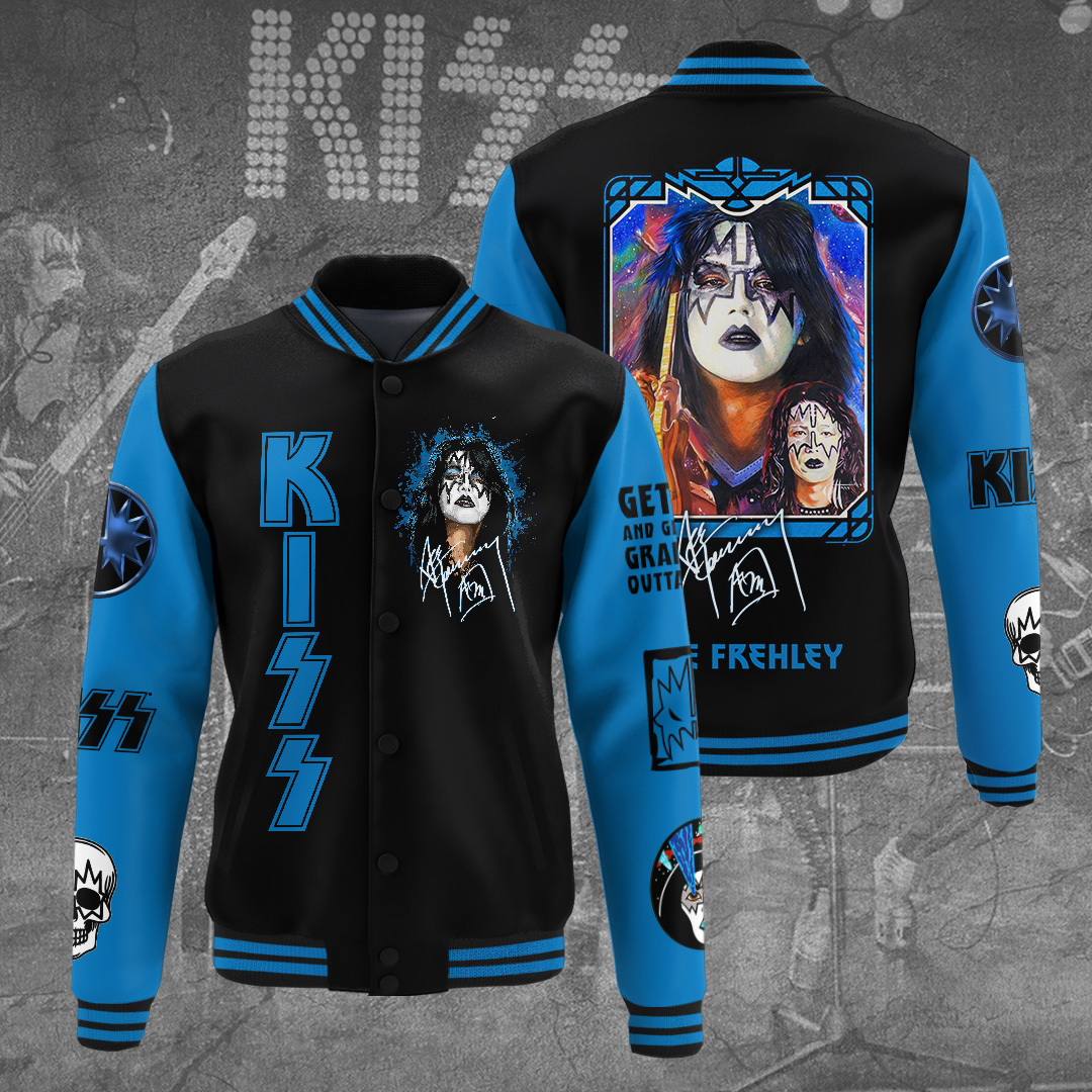 Kiss Varsity Jacket Blue