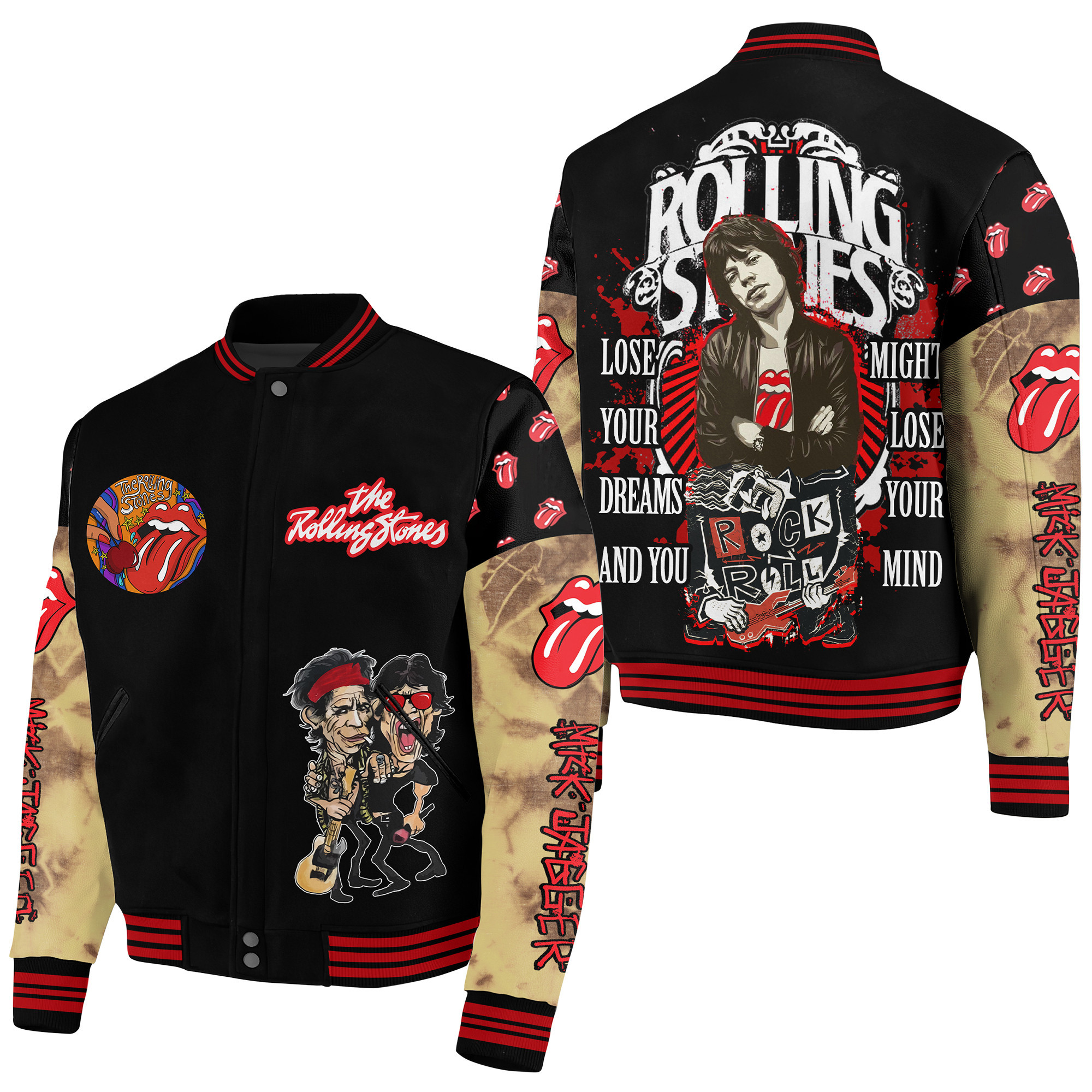 The Rolling Stones New Bomber Baseball Jacket For Fan