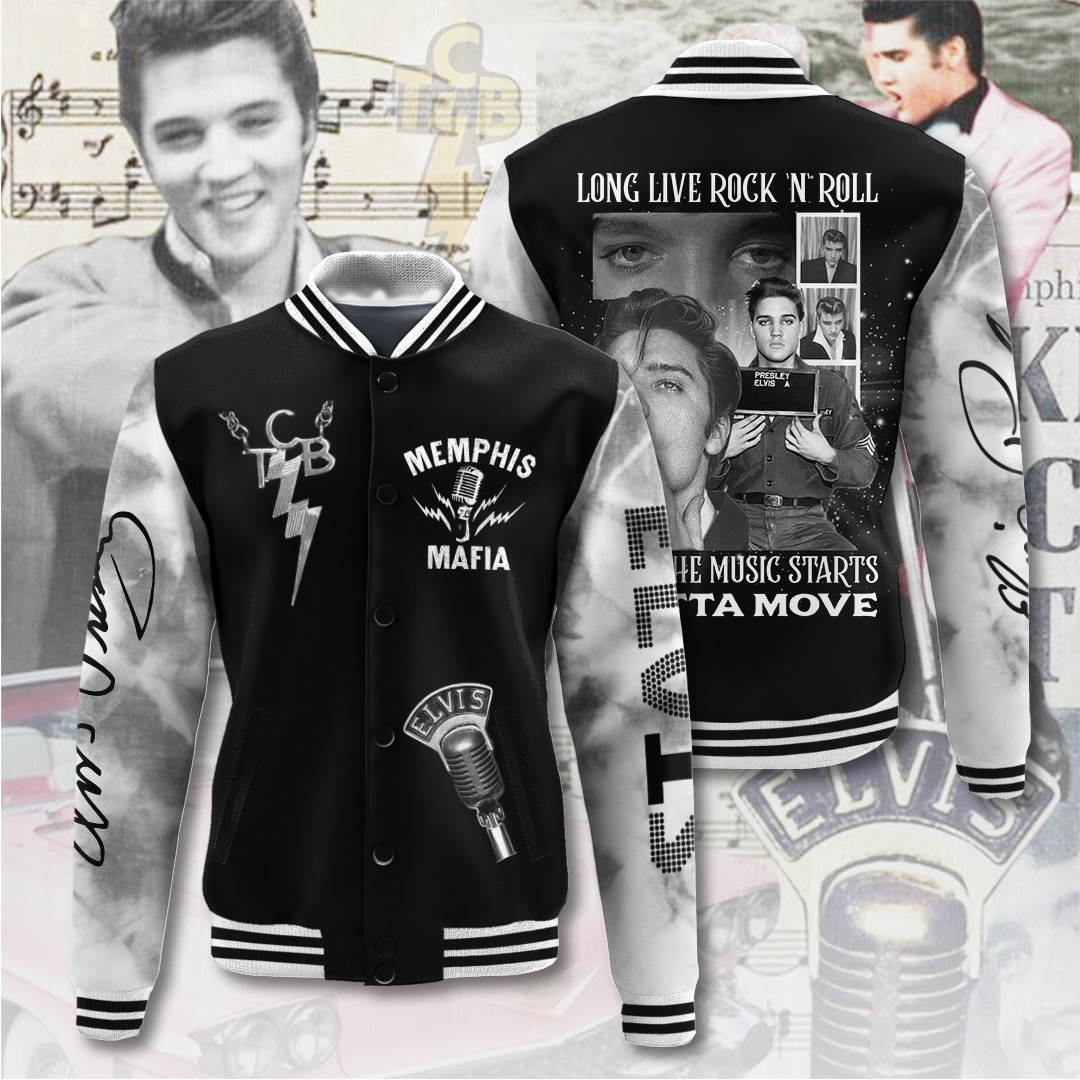 Elvis Comeback Special Varsity  Black/White Edition