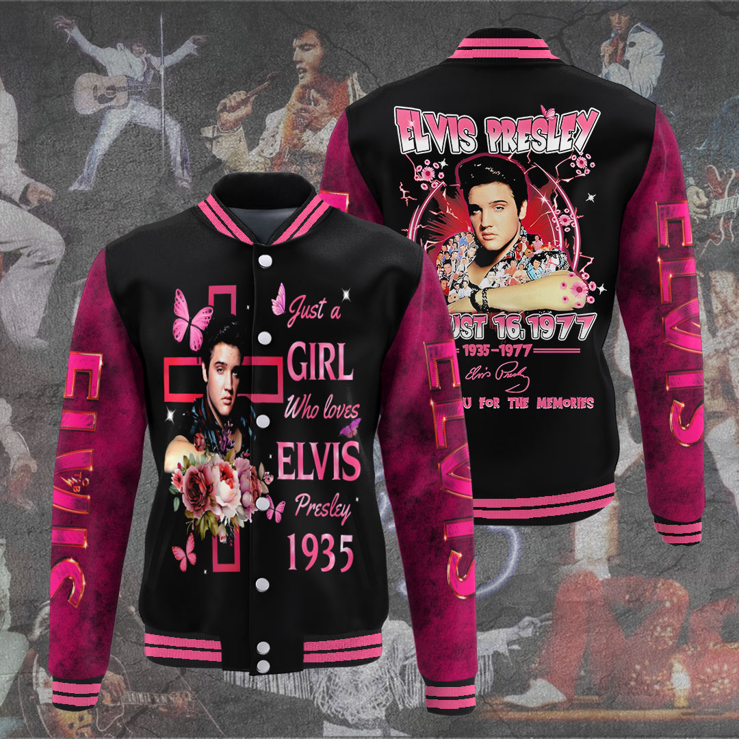 Elvis Pink Lady Varsity  19351977 Tribute Jacket