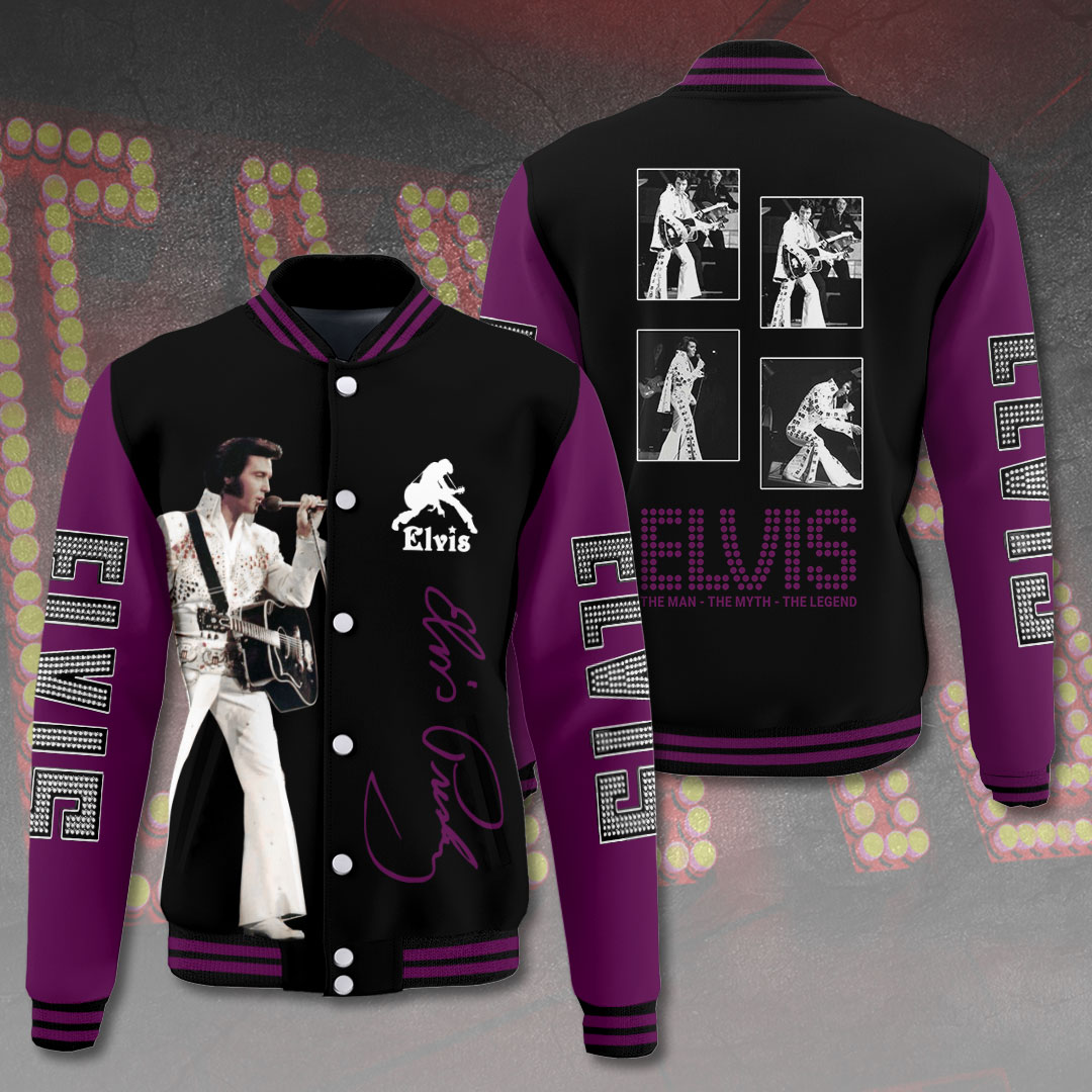 Elvis Diamond Gold Varsity  Vintage Revival