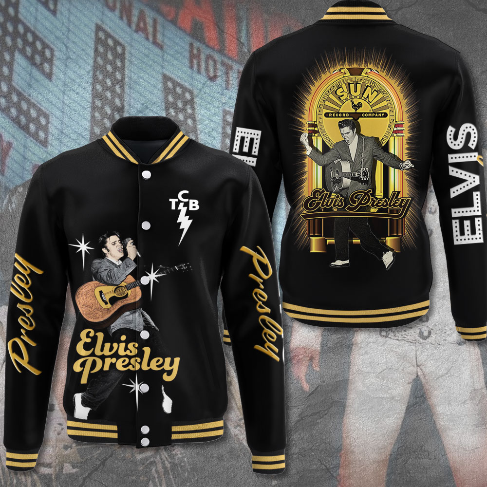 Elvis Blue Gold Varsity  Shine Edition