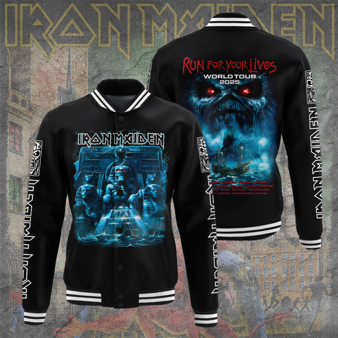 Elvis Presley Inspired Blue White Varsity Jacket With Quote Detail