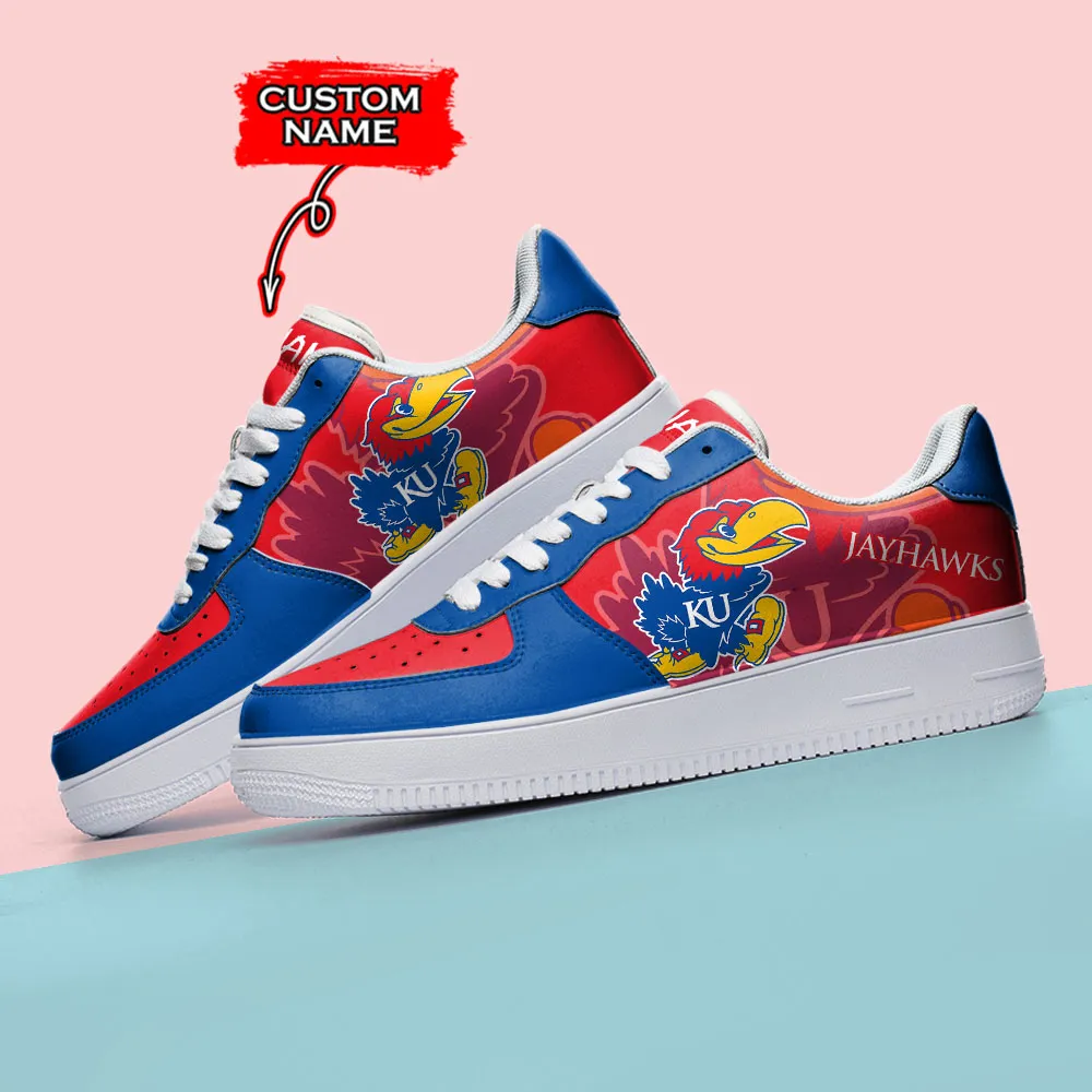 Kansas Jayhawks Ncaa Sport Team Air Force 1 Shoes For Men And Women - Image 3