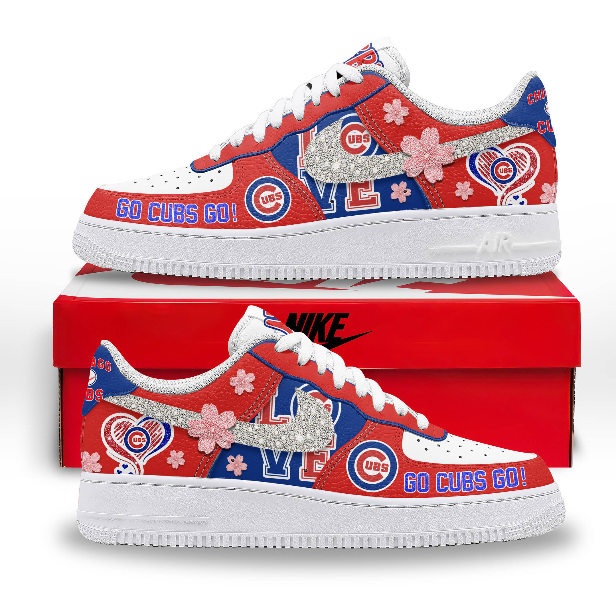 Chicago Cubs Personalized New AF1 Sneakers Limited Edition