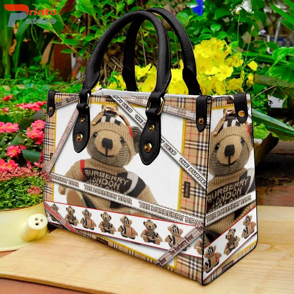 Burberry Animal Face Satchel Leather Handbag Luxury Burberry Bags 2025