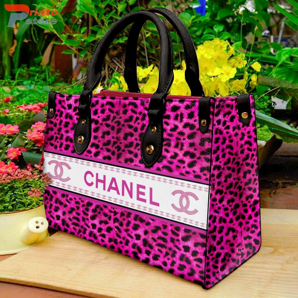 Chanel pink leopard Leather Handbag Luxury Chanel Bags 2025