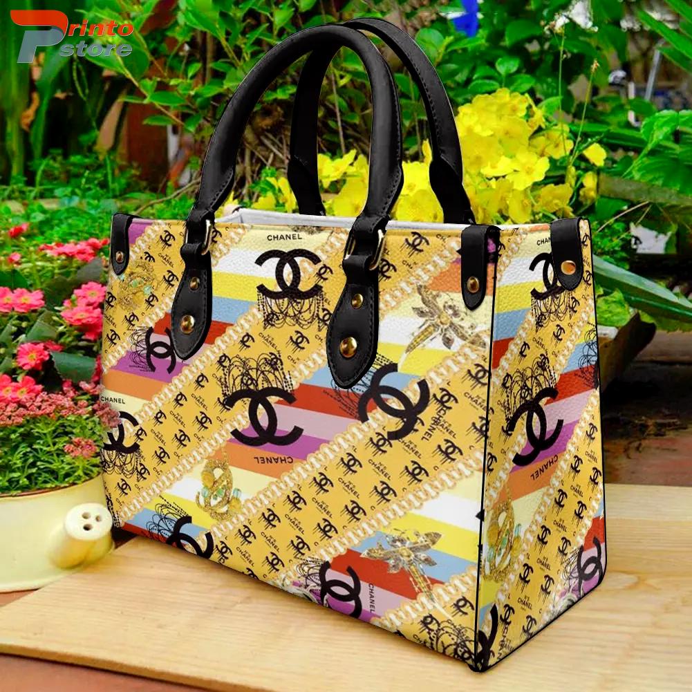 Chanel gold and pink Leather Handbag Luxury Chanel Bags 2025