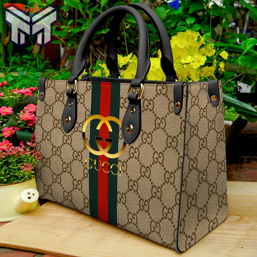 beige with prominent Gucci logo Handbag Luxury Brand Gucci Bags 2025