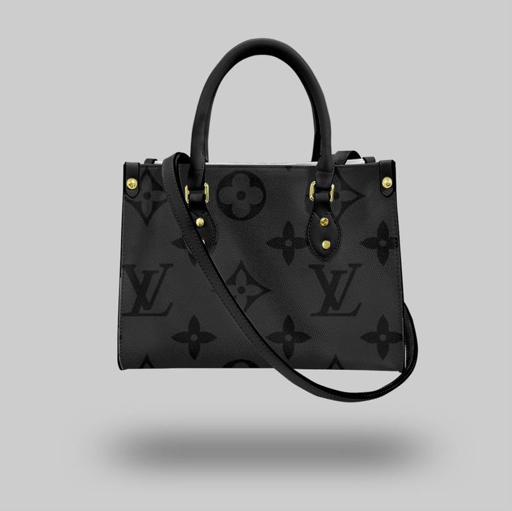 black Louis Vuitton OnTheGo classic Women Luxury Leather Handbag Louis Vuitton Bags 2025