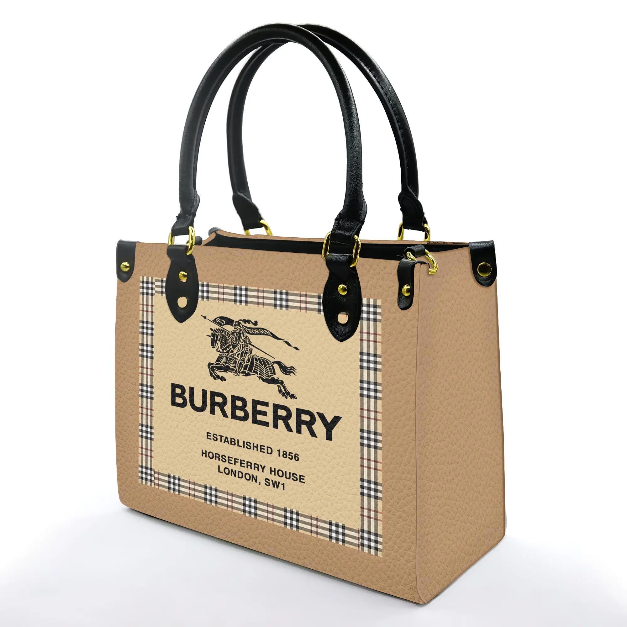 Burberry Women Luxury Leather Hand Bag 3D