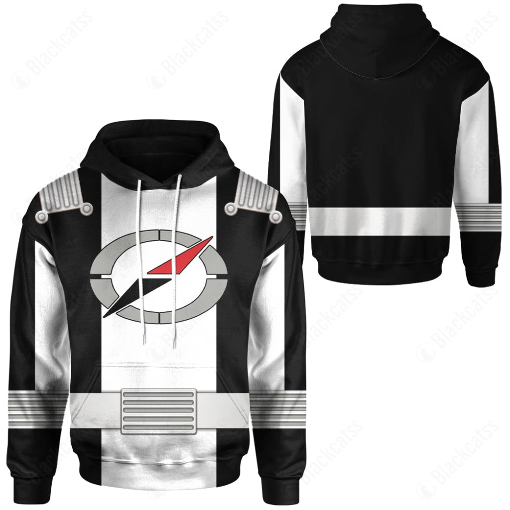 Power Rangers: Operation Overdrive Black Ranger Costume Cosplay Hoodie Tracksuiit Sweatpants Cosplaytracksuit - Image 3