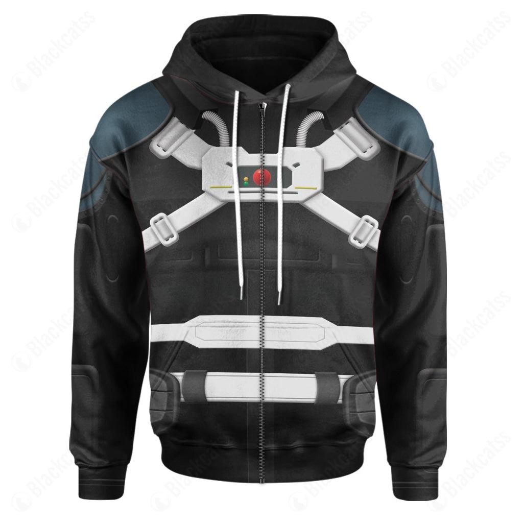 Power Rangers Turbo Phantom Ranger Costume Cosplay Hoodie Tracksuiit Sweatpants Cosplaytracksuit - Image 4