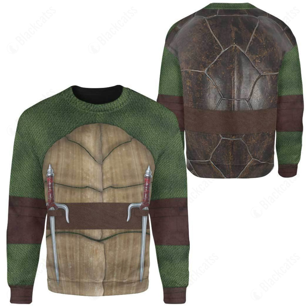 Movie Tmnt Nightwatcher Raphael Raph Costume Cosplay Hoodie Tracksuiit Sweatpants Cosplaytracksuit - Image 4