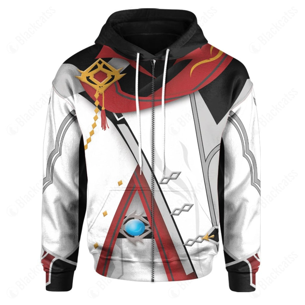 Game Genshin Impact Tartaglia Costume Cosplay Hoodie Tracksuiit Sweatpants Cosplaytracksuit - Image 3
