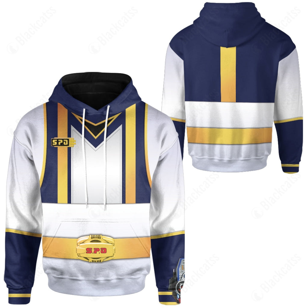 S.P.D Power Rangers Nova Ranger Costume Cosplay Hoodie Tracksuiit Sweatpants Cosplaytracksuit - Image 3