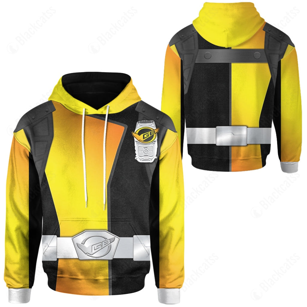 Power Rangers Beast Morphers Gold Costume Cosplay Hoodie Tracksuiit Sweatpants Cosplaytracksuit - Image 3