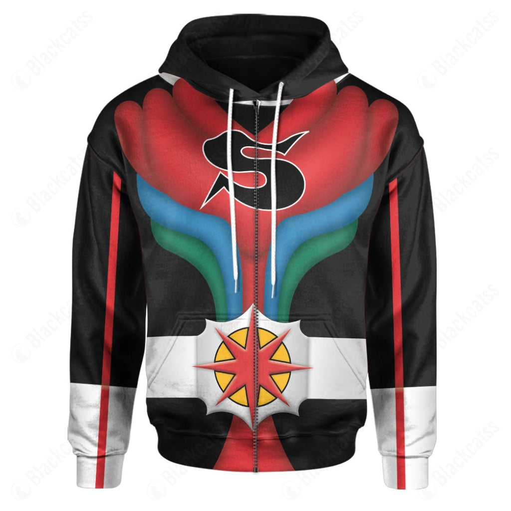 Kamen Rider Black Rx Kamen Rider Stronger Costume Cosplay Hoodie Tracksuiit Sweatpants Cosplaytracksuit - Image 4
