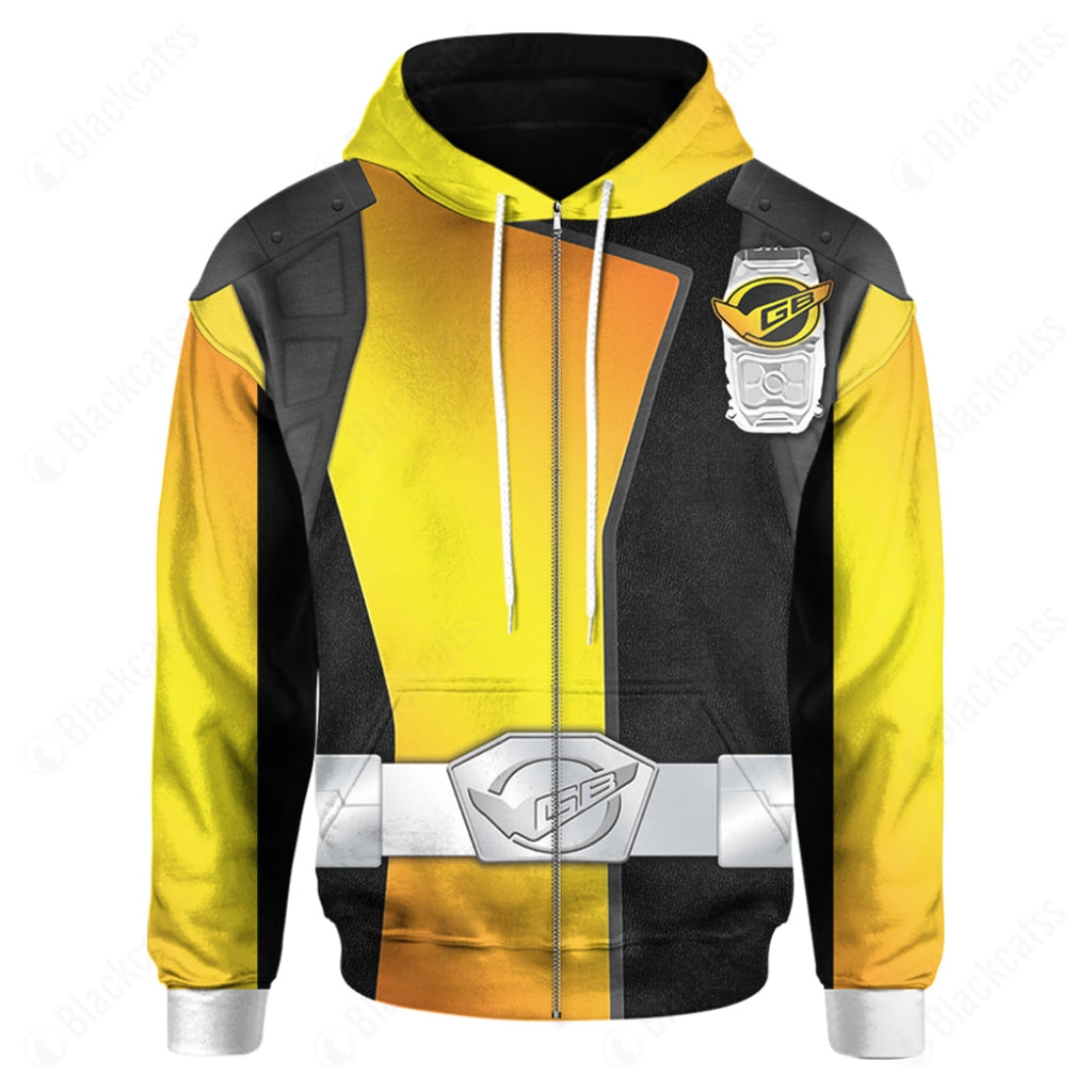 Power Rangers Beast Morphers Gold Costume Cosplay Hoodie Tracksuiit Sweatpants Cosplaytracksuit - Image 4