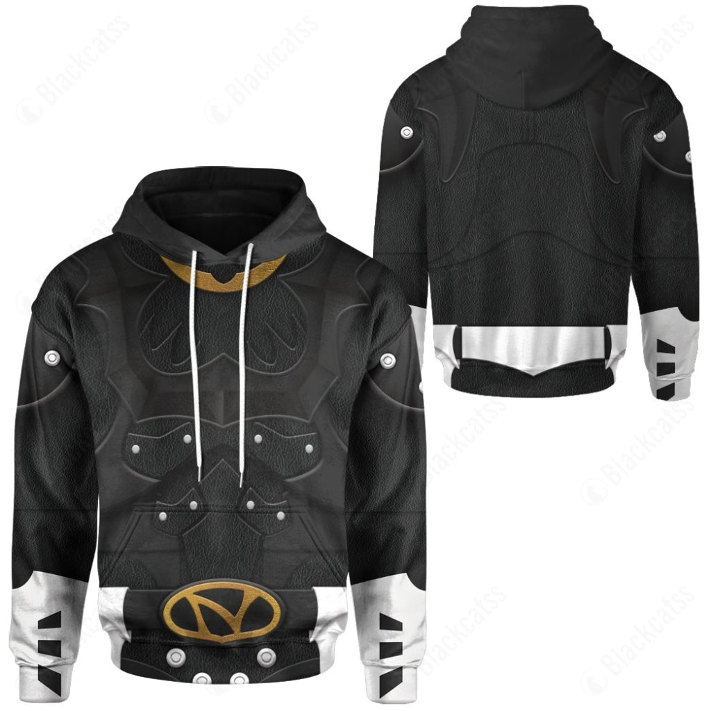 Psycho Rangers Black Psycho Costume Cosplay Hoodie Tracksuiit Sweatpants Cosplaytracksuit - Image 3