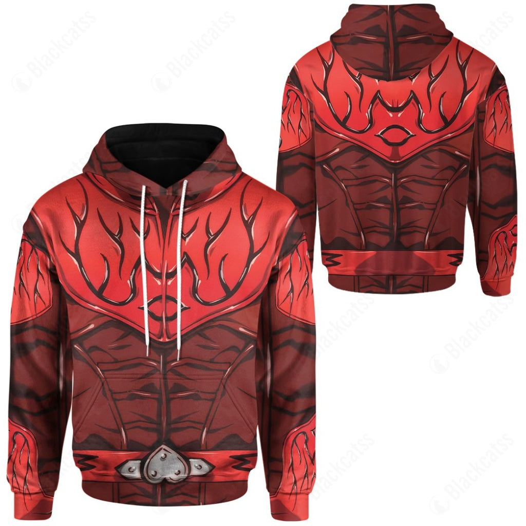 Kamen Rider Den-O Momotaros Costume Cosplay Hoodie Tracksuiit Sweatpants Cosplaytracksuit - Image 3