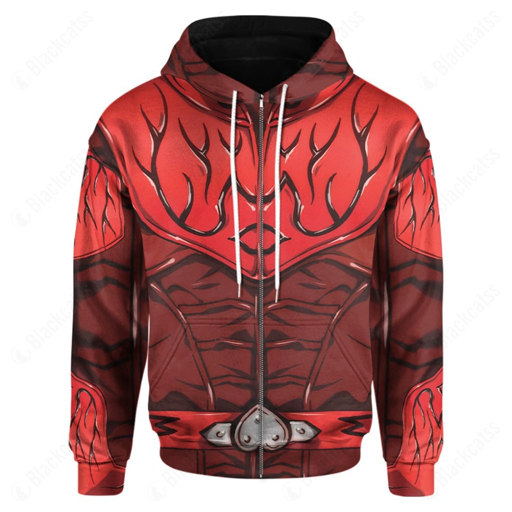 Kamen Rider Den-O Momotaros Costume Cosplay Hoodie Tracksuiit Sweatpants Cosplaytracksuit - Image 4