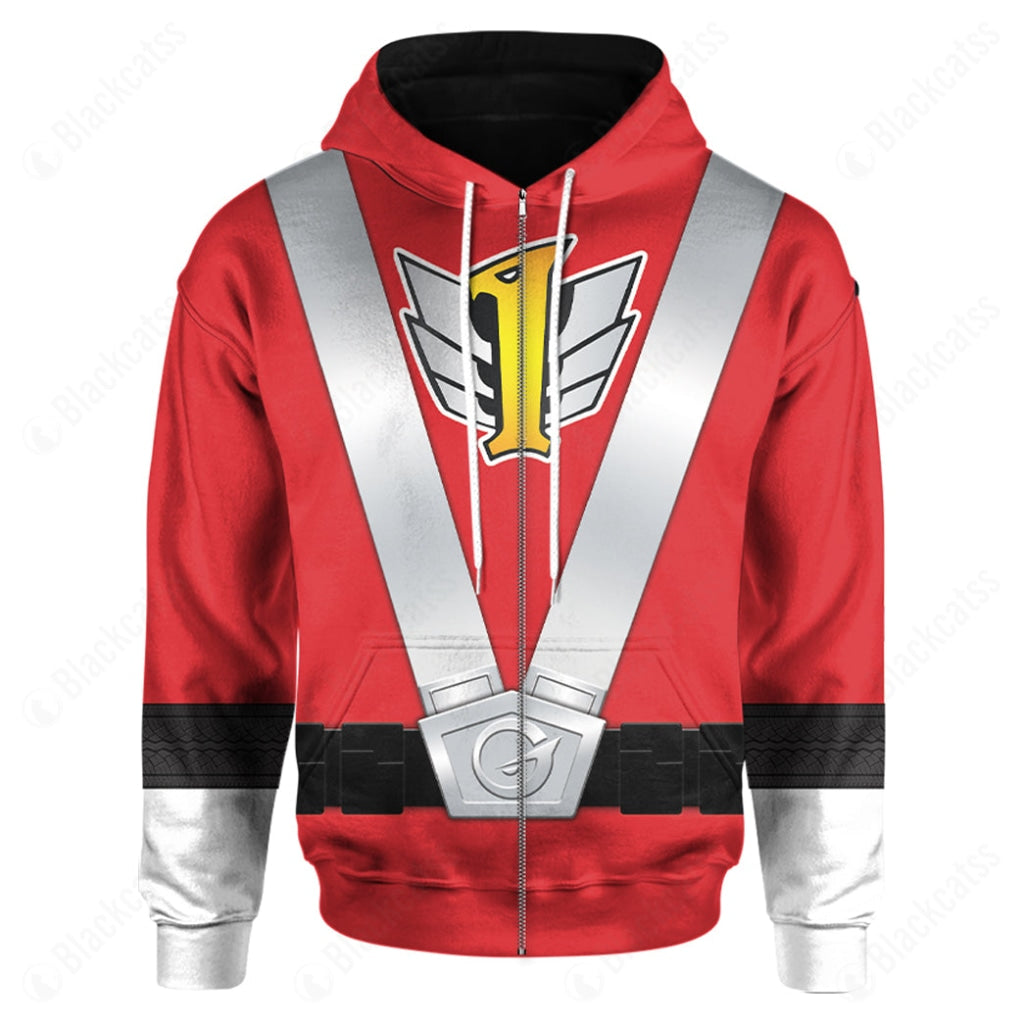 Power Rangers Rpm Operator Series Red Costume Cosplay Hoodie Tracksuiit Sweatpants Cosplaytracksuit - Image 4