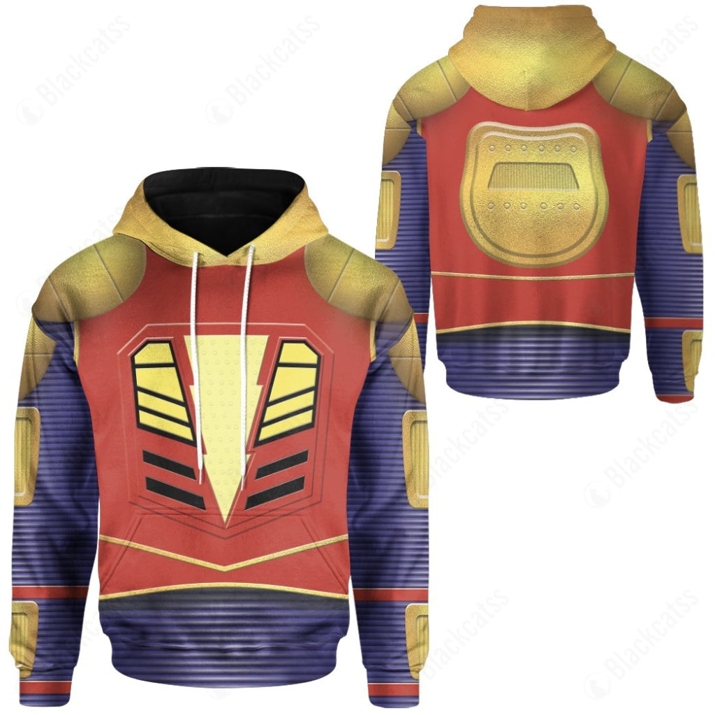 Power Rangers Turbo Alpha 6 Costume Cosplay Hoodie Tracksuiit Sweatpants Cosplaytracksuit - Image 3