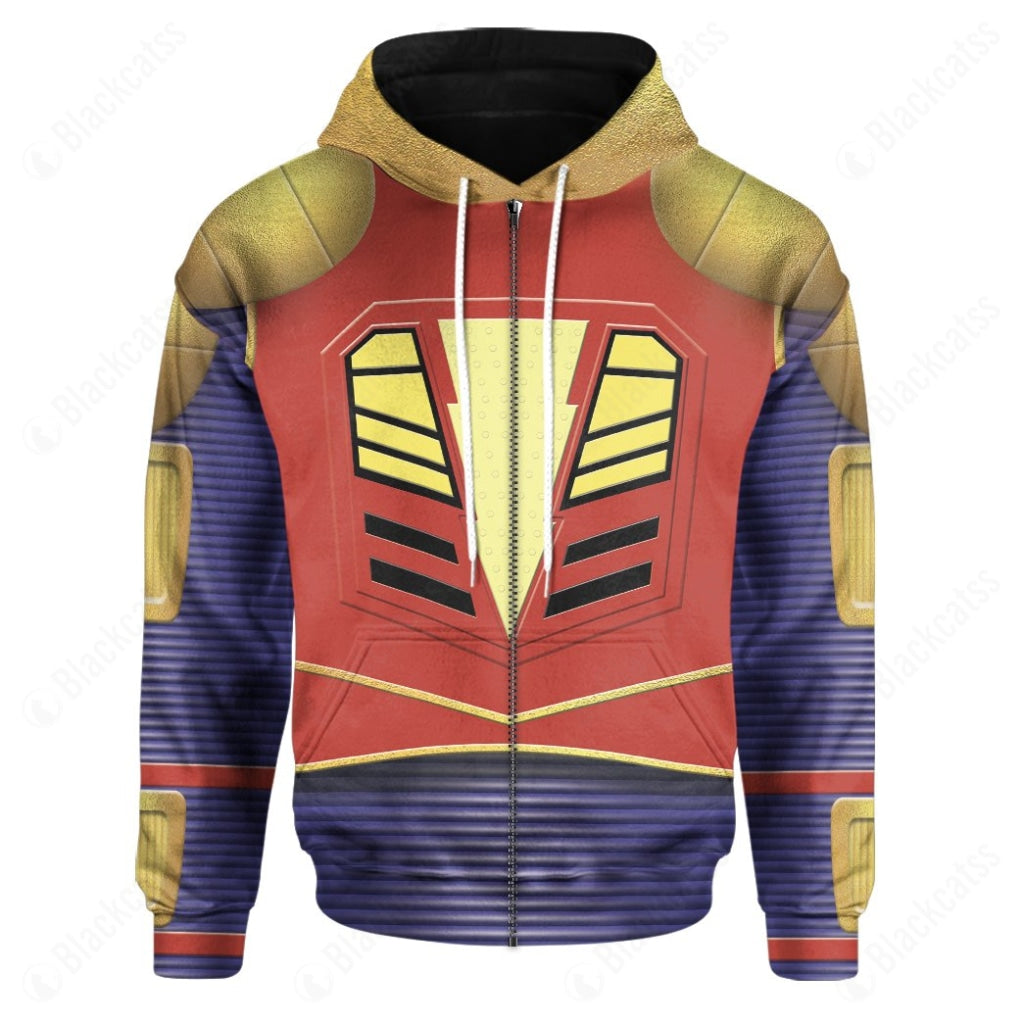 Power Rangers Turbo Alpha 6 Costume Cosplay Hoodie Tracksuiit Sweatpants Cosplaytracksuit - Image 4