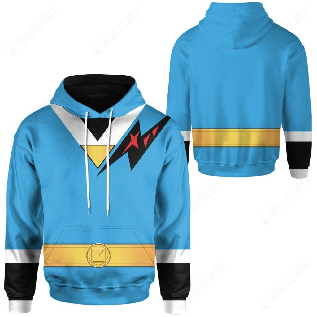 Mighty Morphin Alien Rangers Blue Aquitar Ranger Costume Cosplay Hoodie Tracksuiit Sweatpants Cosplaytracksuit - Image 3