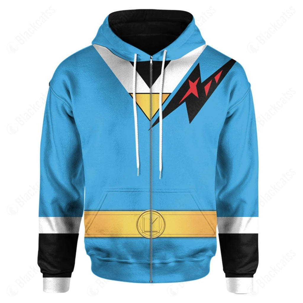 Mighty Morphin Alien Rangers Blue Aquitar Ranger Costume Cosplay Hoodie Tracksuiit Sweatpants Cosplaytracksuit - Image 4