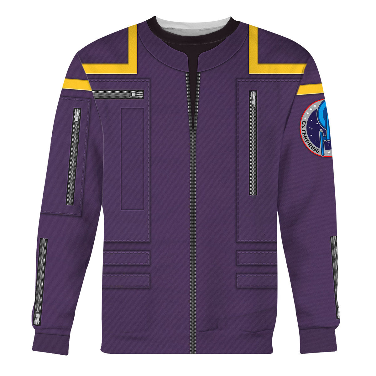 Enterprise Uniform Cosplay Hoodie  Ziphoodie Sweatpants Apparel - Image 3