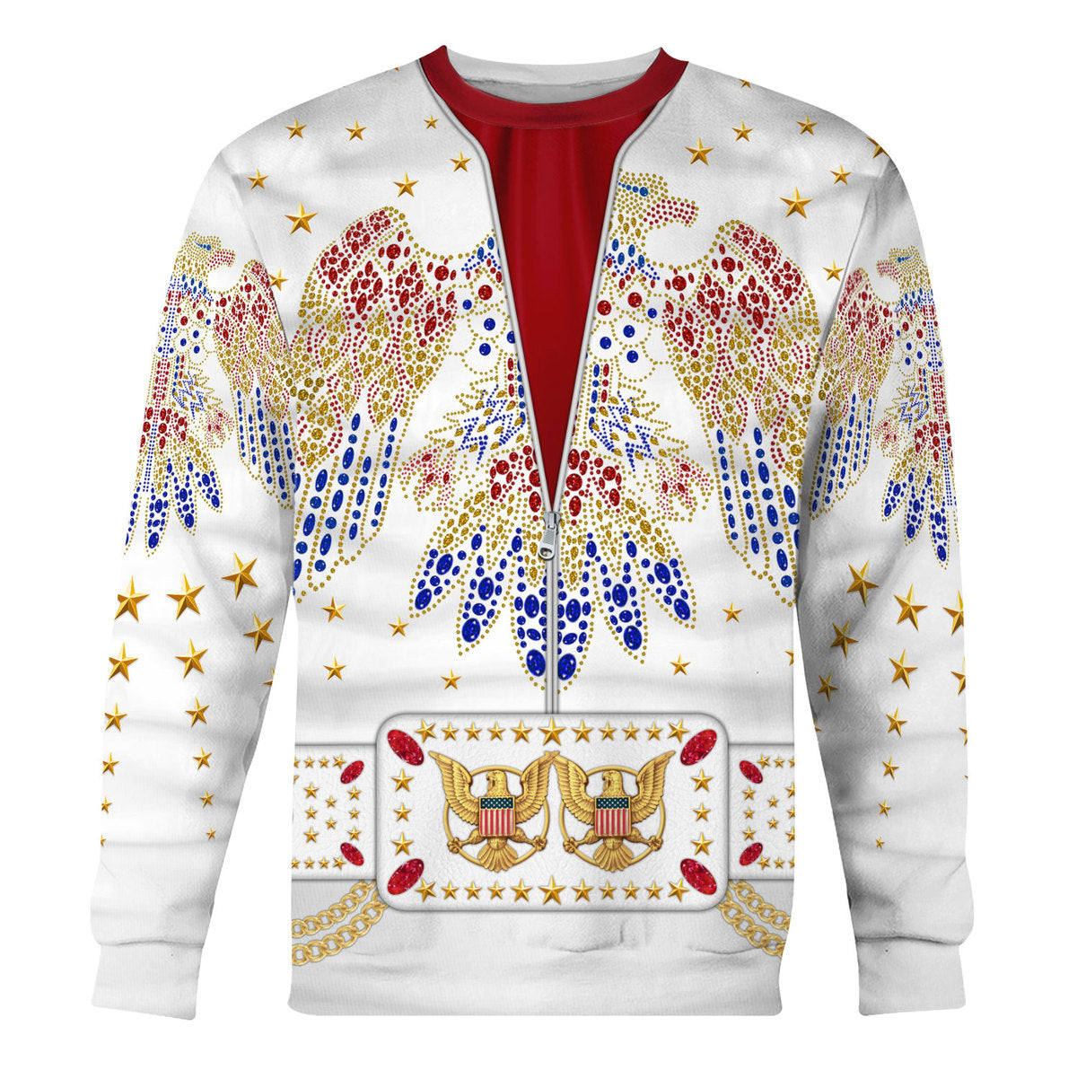 Elvis Aloha Costume From Hawaii Cosplay Hoodie  Sweatpants - Image 3
