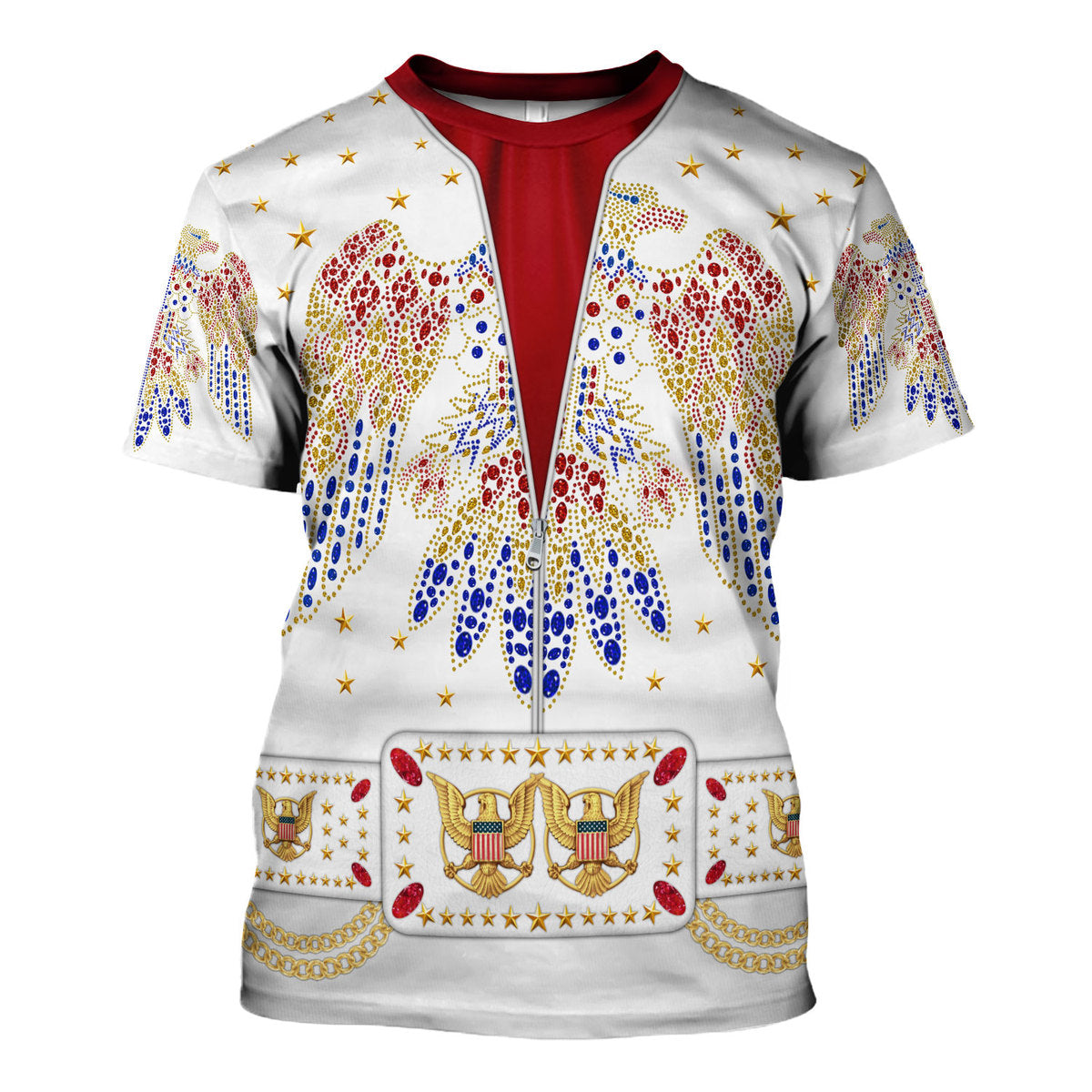 Elvis Aloha Costume From Hawaii Cosplay Hoodie  Sweatpants - Image 4