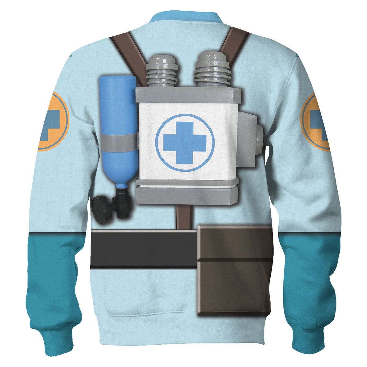 Medic Blue Team Tf2 Hoodie Cosplay Tracksuit  Sweatpants  - Image 3