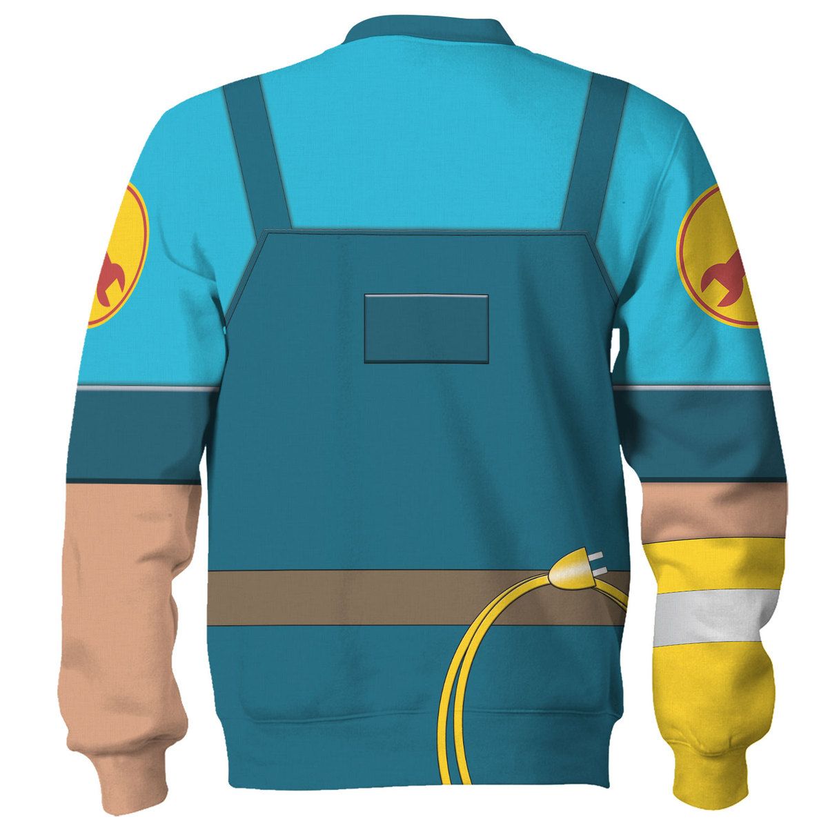 Engineer Blue Team Tf2 Hoodie Cosplay Tracksuit  Sweatpants  - Image 3