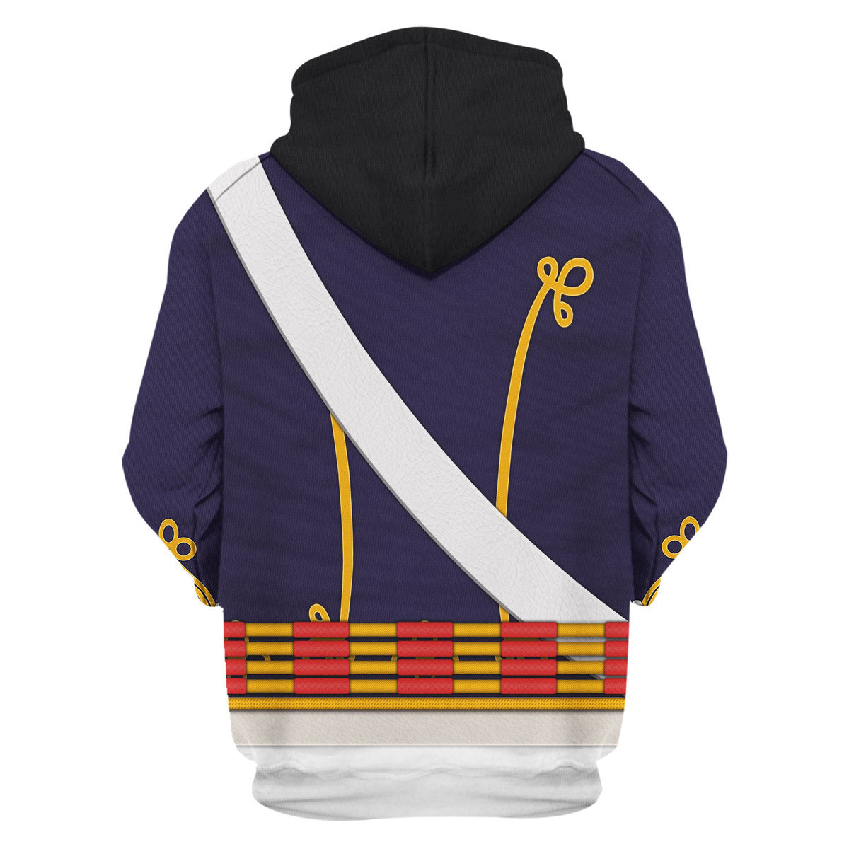 English Hussar-Full Dress (1806-1815) Uniform All Over Print Cosplay Hoodie  Tracksuit - Image 3