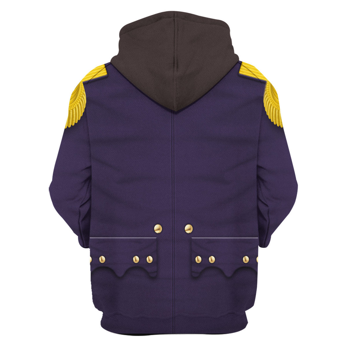 George Washington Uniform All Over Print Cosplay Hoodie  Tracksuit - Image 3