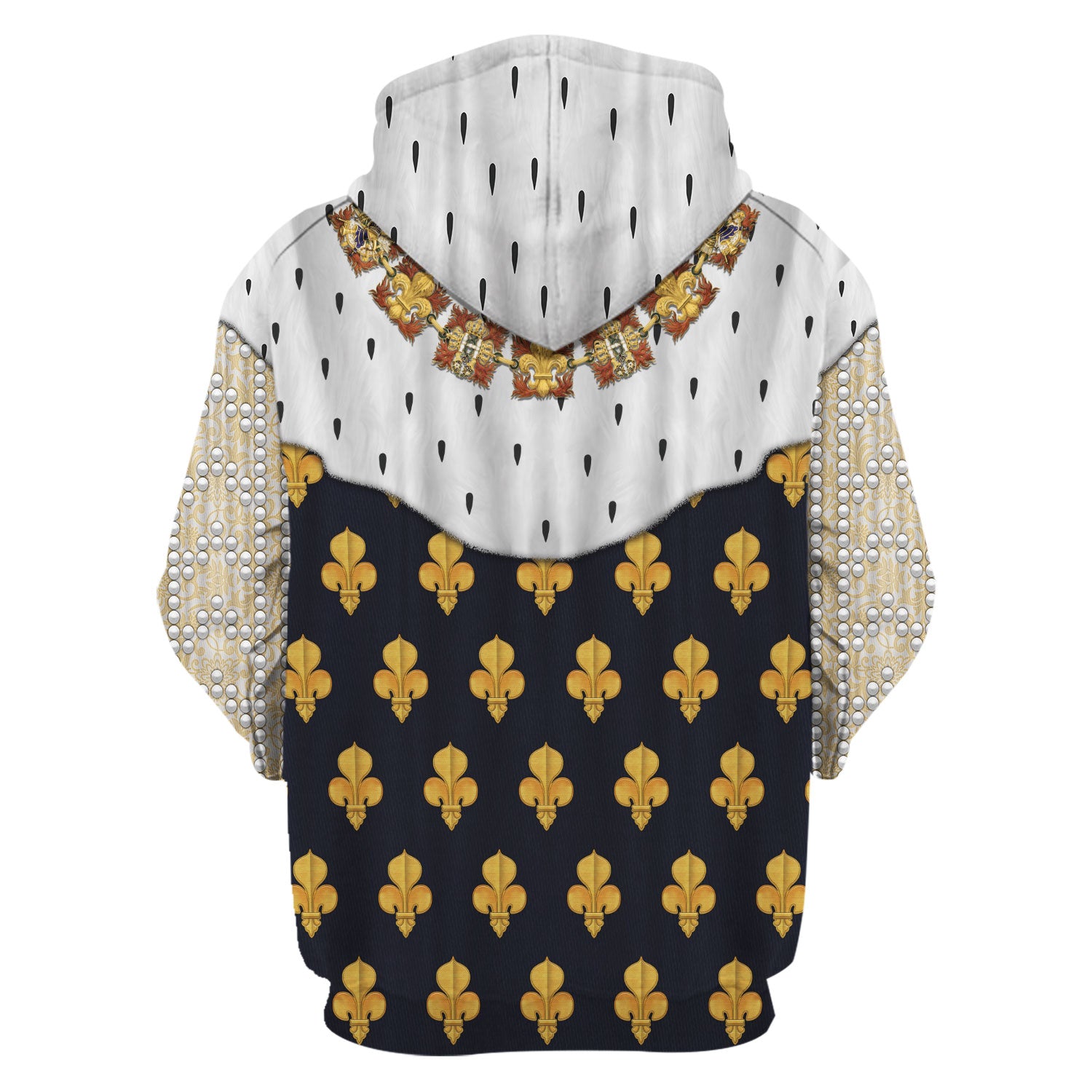 Louis Xiii Roi De France Costume All Over Print Cosplay Hoodie  Tracksuit - Image 3