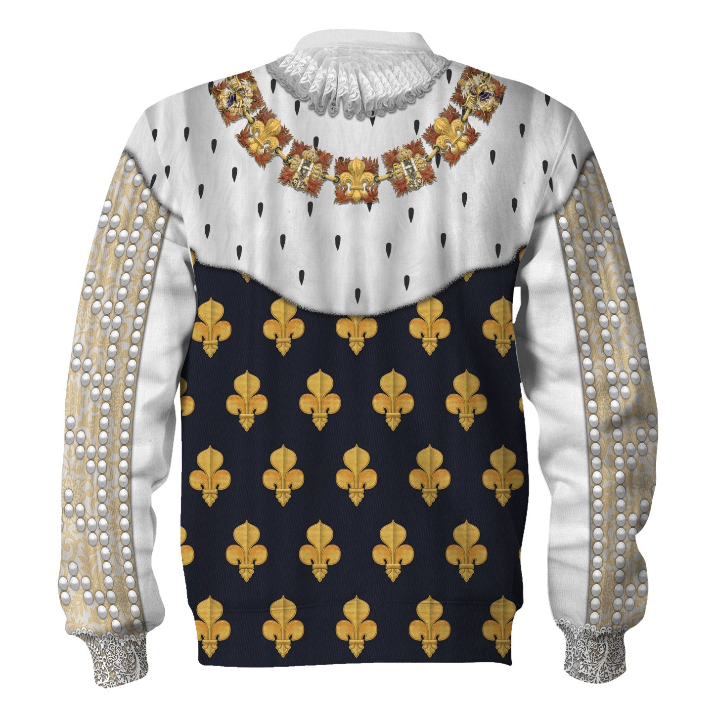 Louis Xiii Roi De France Costume All Over Print Cosplay Hoodie  Tracksuit - Image 4