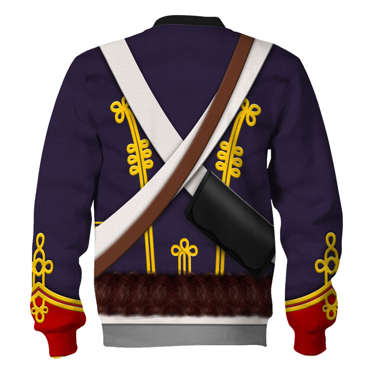 English Hussar-Campaign Dress (1806-1815) Uniform All Over Print Cosplay Hoodie  Tracksuit - Image 4