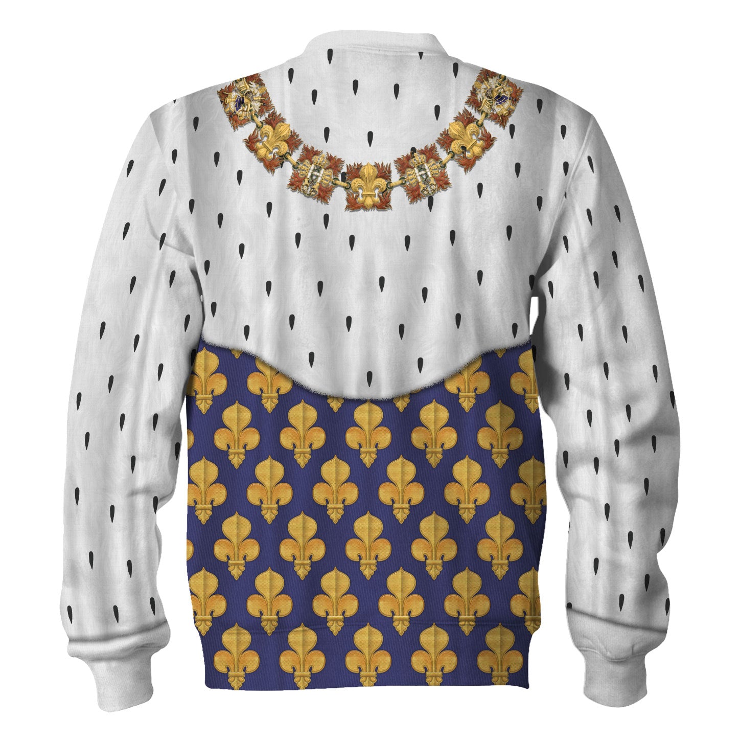 Louis Xiii Of France In Coronation Robes Costume All Over Print Hoodie  Tracksuit  - Image 4