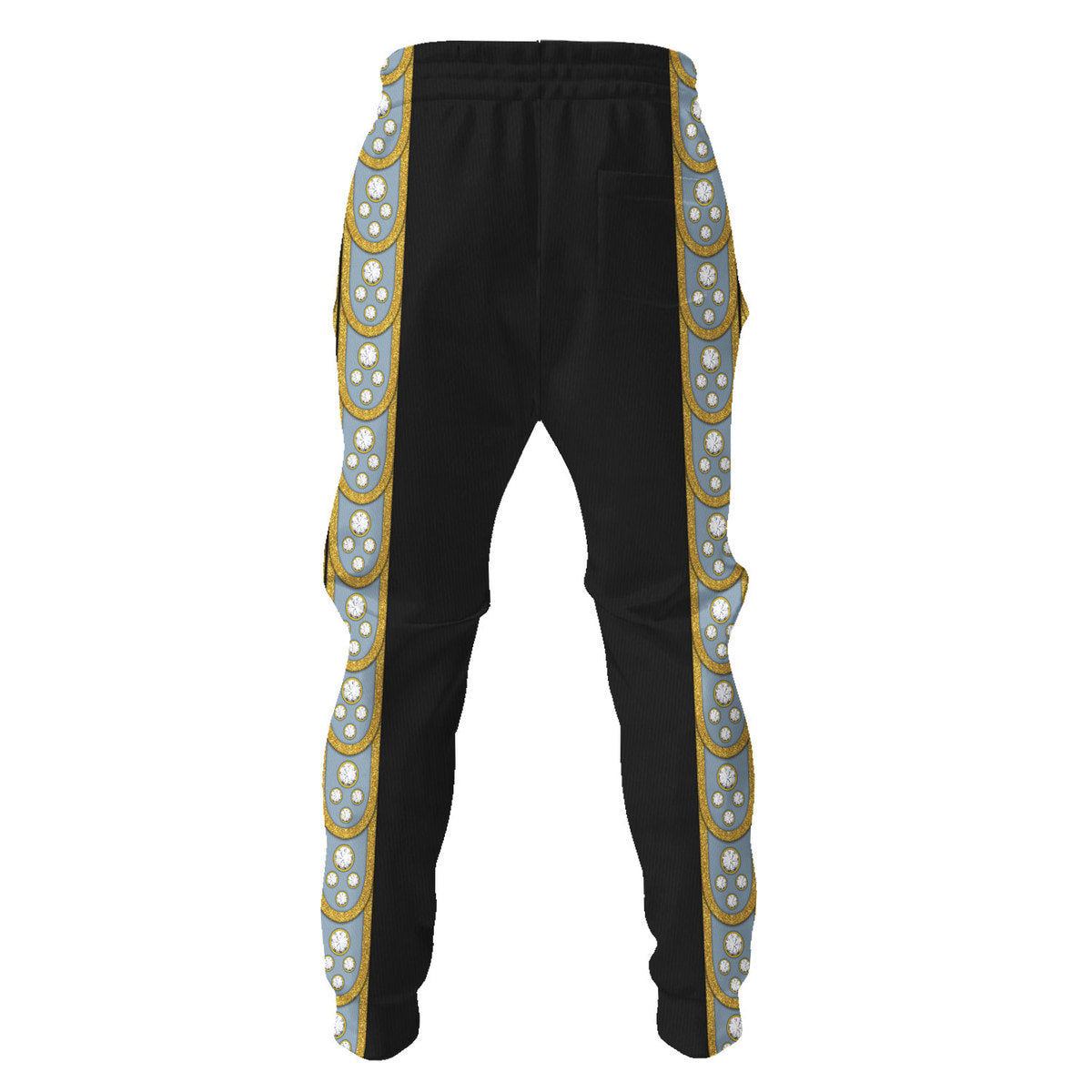Elvis Armadillo Suit In Blue On Black Costume Hoodie Tracksuiit Sweatpants Cosplay - Image 5