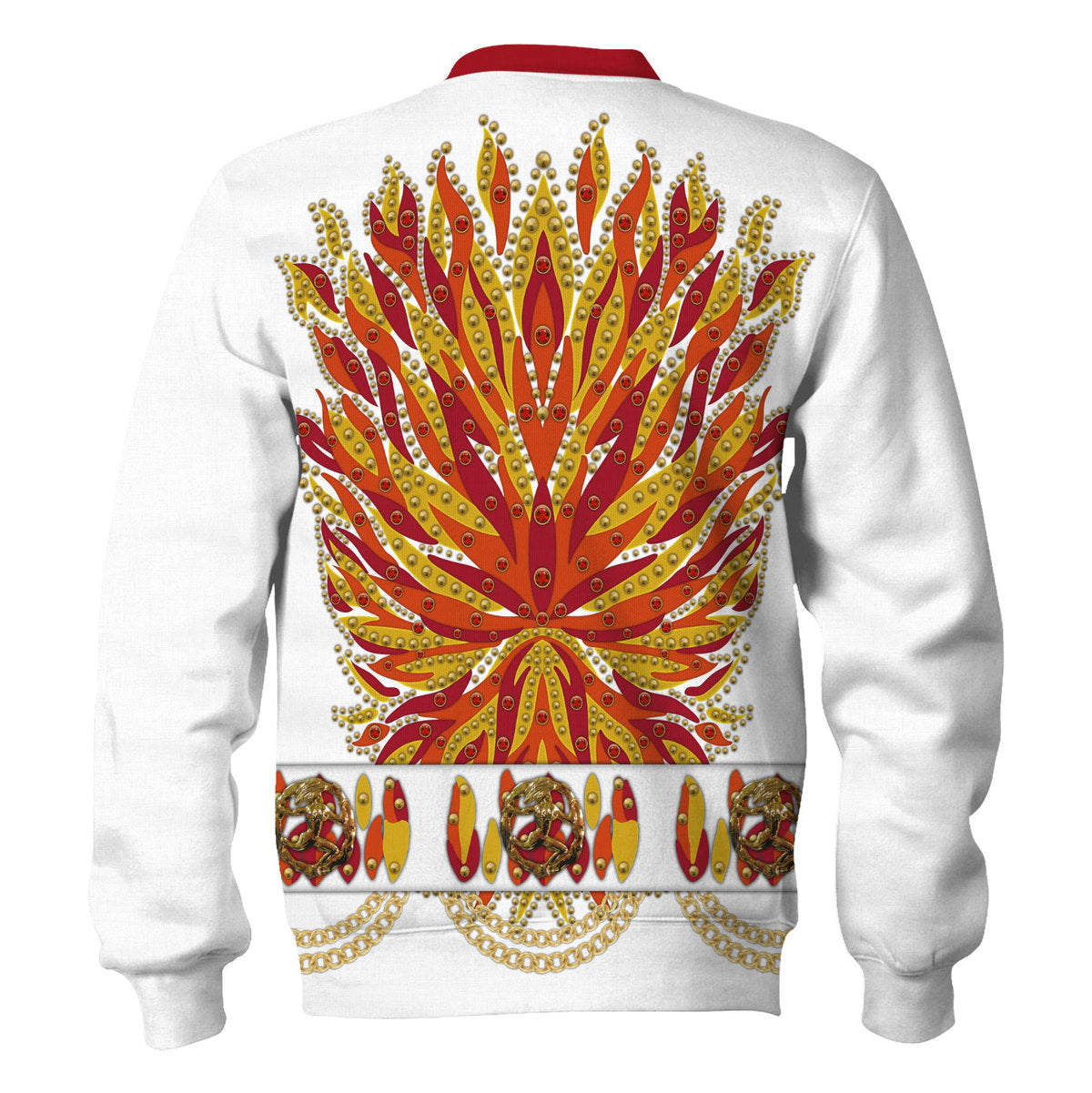 Elvis Flame Outfit Costume Hoodie Tracksuiit Sweatpants Cosplay - Image 3
