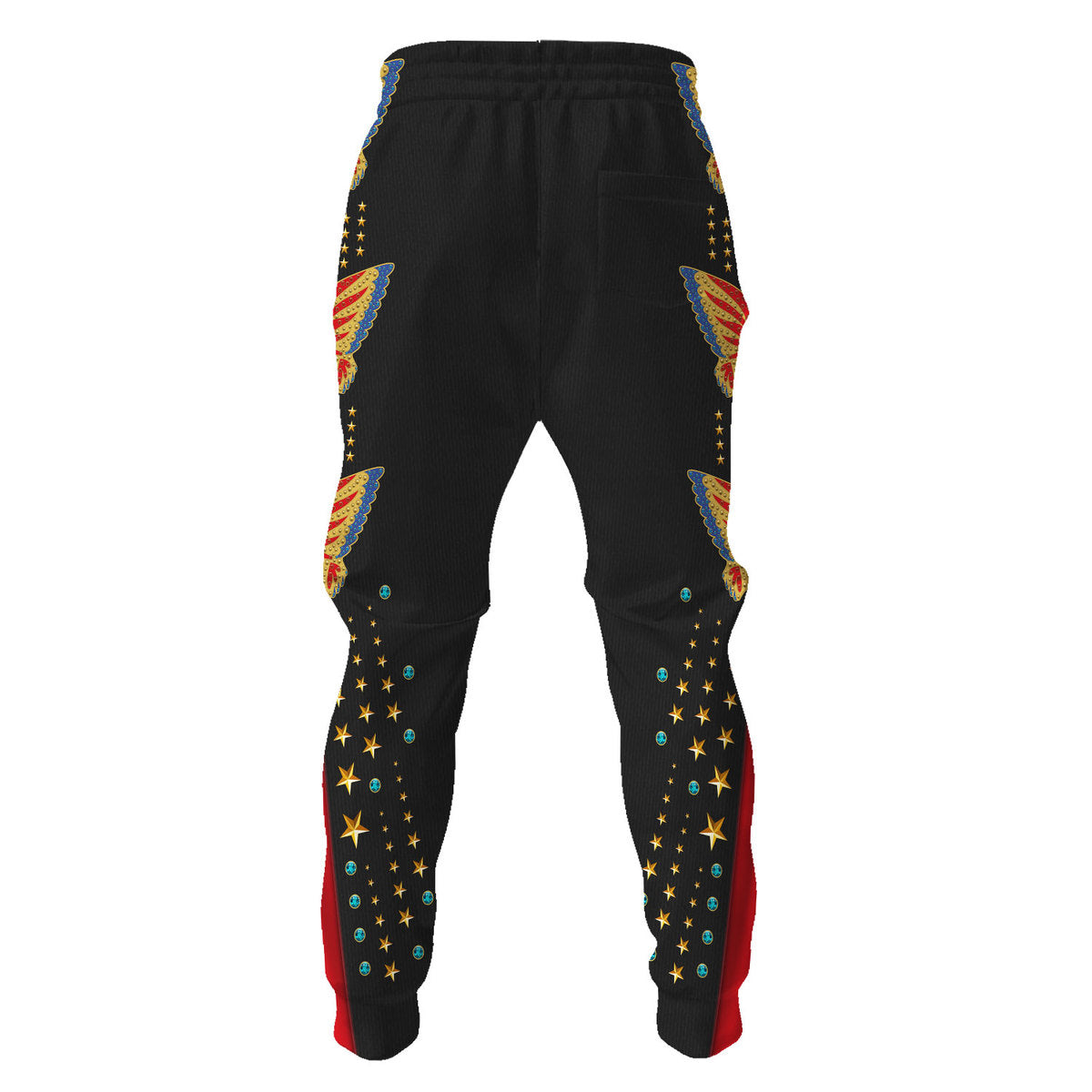 Elvis Eagle Black Costume Hoodie Tracksuiit Sweatpants Cosplay - Image 5